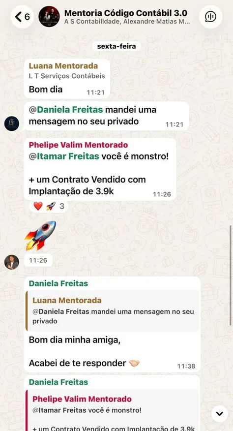 Depoimento de mentorado